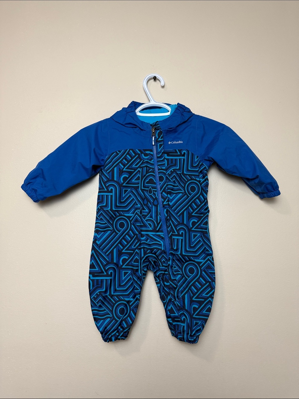 Columbia Toddler Blue Geometric One-Piece size 6-12
